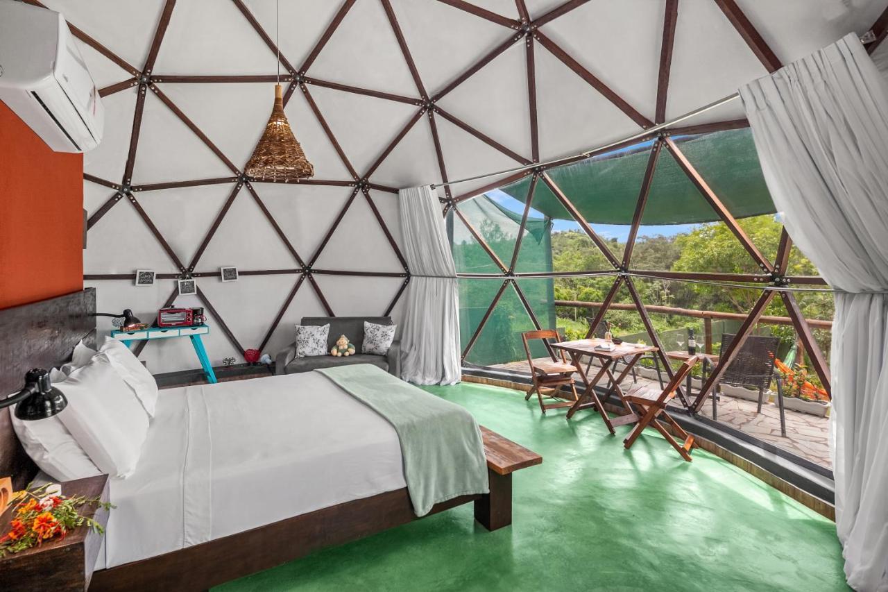 Glamping Serra da Canastra - Casinha de Hortelã - Domo Embaúba Delfinópolis Exterior foto